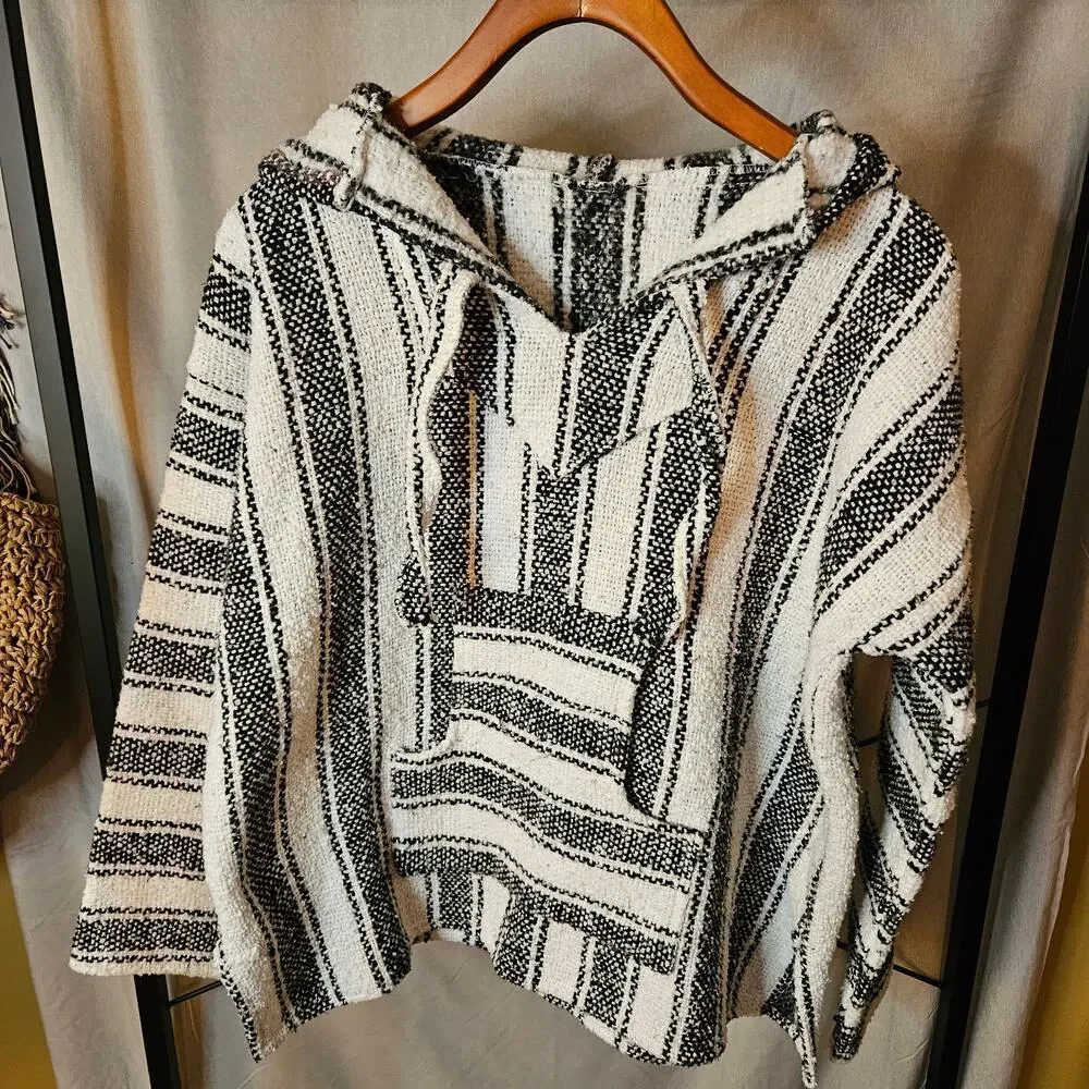 Vintage 90's Baja Hooded Pullover - Picture 2 of 10